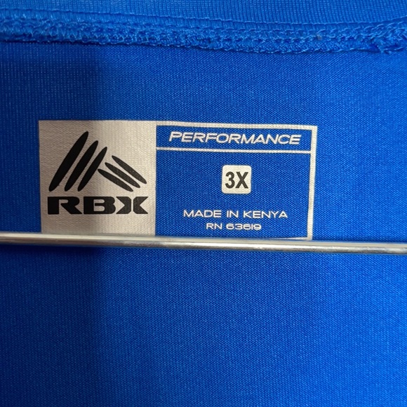RBX NWOT plus 3X long sleeve performance shirt - Picture 2 of 7